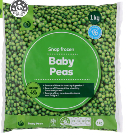 CD Frozen Baby Peas 1kg