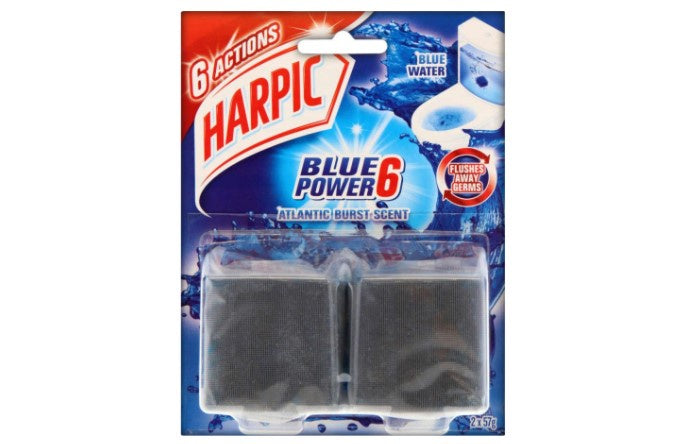Harpic Active Foaming Blue Twin Toilet Block 114g*