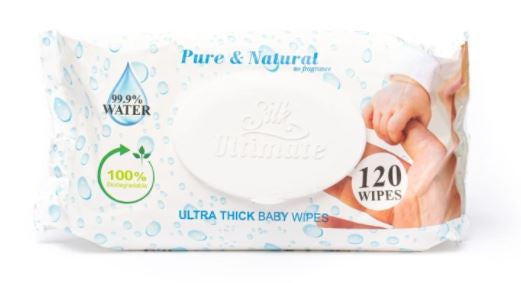 Silk Ultra Thick Baby Wipes 120pk*