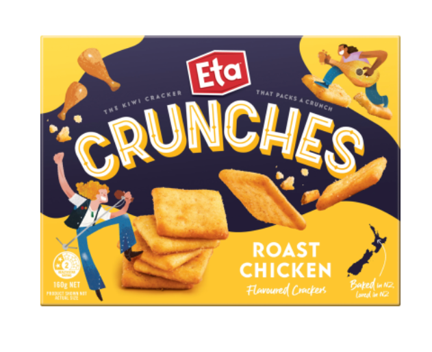 Eta Crunches Roast Chicken Crackers 160g