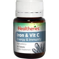 Healtheries Iron & Vit C Tab 30pk