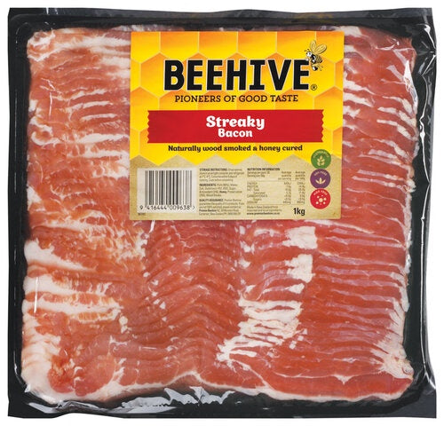 Beehive Streaky Bacon 1kg