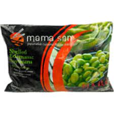 Mama San Shelled Edamame Soybeans 454g