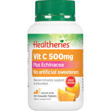 Healtheries VitC 500mg Plus Echinacea Tab 60pk
