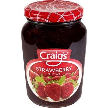 Craigs Strawberry Jam 375g