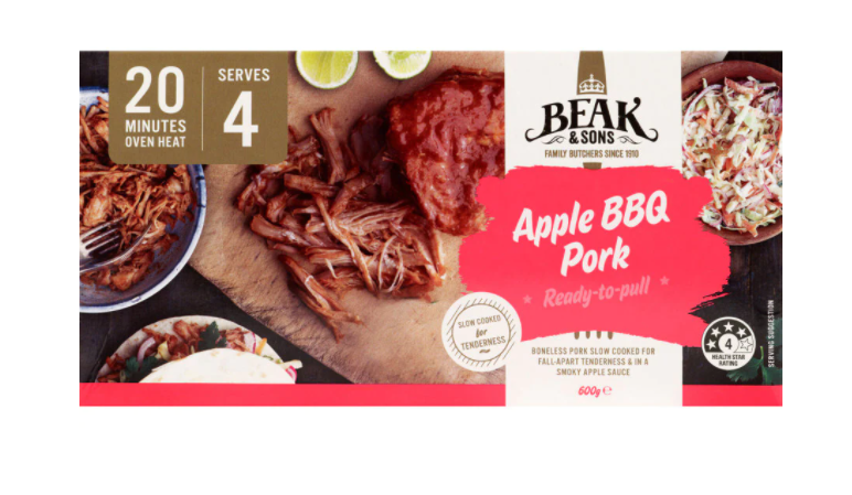 Beak&Sons Pulled Pork Apple BBQ 600g