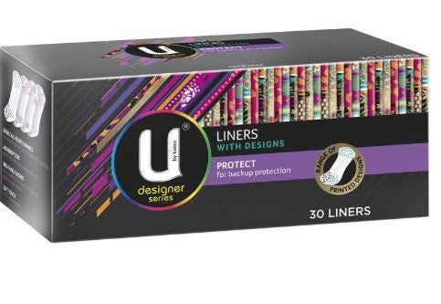 U by Kotex Protect Liners With Design 30pk