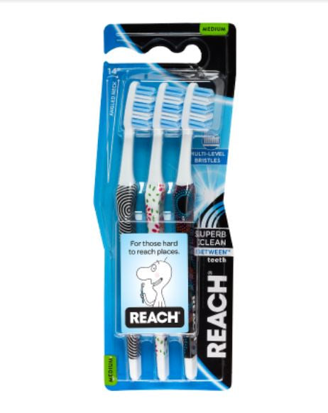 Reach Between Toothbrush Medium 3pk
