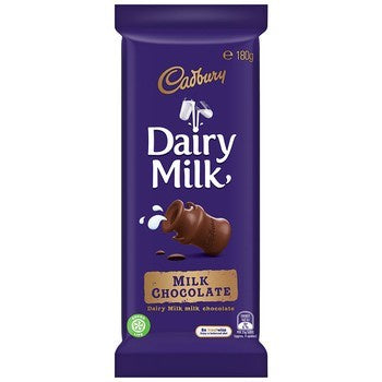Cadbury Dairy Milk Milk Chocolate Block 180g