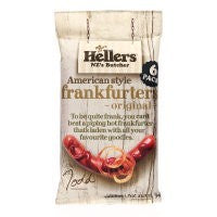 Hellers American Style Hotdogs Frankfurters  6pk