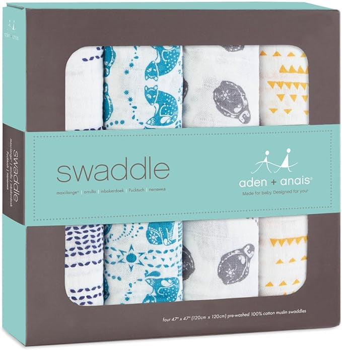 Aden + Anais Classic Swaddles Kindred 4 Pack