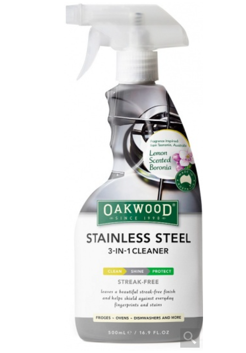 Oakwood Stainless Steel 3-in1 Cleaner