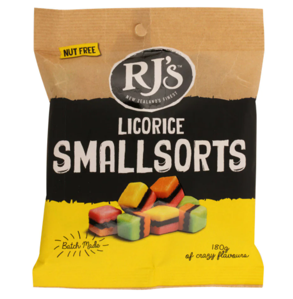 RJs Licorice Smallsorts 180g