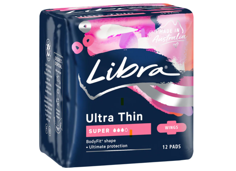Libra Ultra Thin Super Pads with Wings 12pk