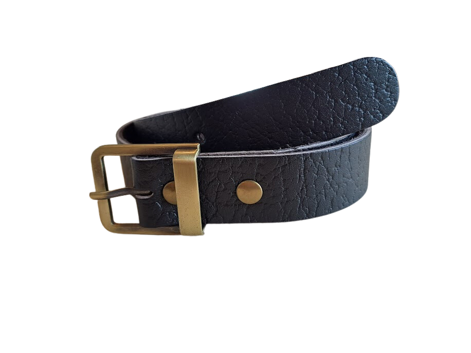 The Hold Up Leather Boys Belt - Black