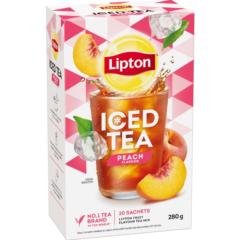 Lipton Peach Iced Tea Sachets 20pk 280g