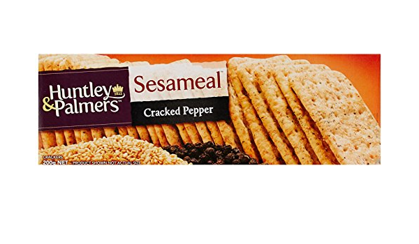 Huntley & Palmers Sesameal Cracked Pepper Crackers 200g