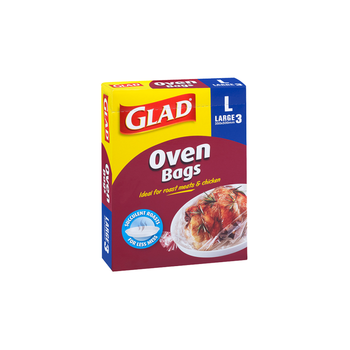 Glad Oven Bags Large 350x500mm 3pk