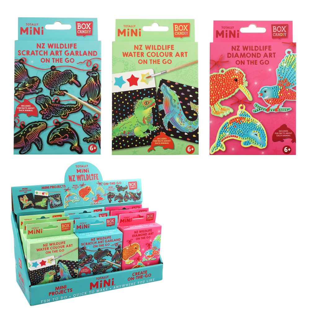 Totally Mini NZ Wildlife Art Sets 3asst