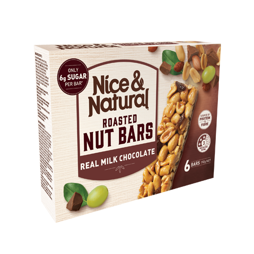 Nice & Natural Nut Bars Chocolate 192g*