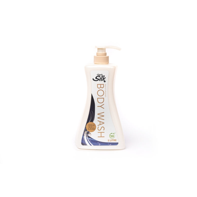 Simply Silk Vanilla & Almond Body Wash Indulgence 1L