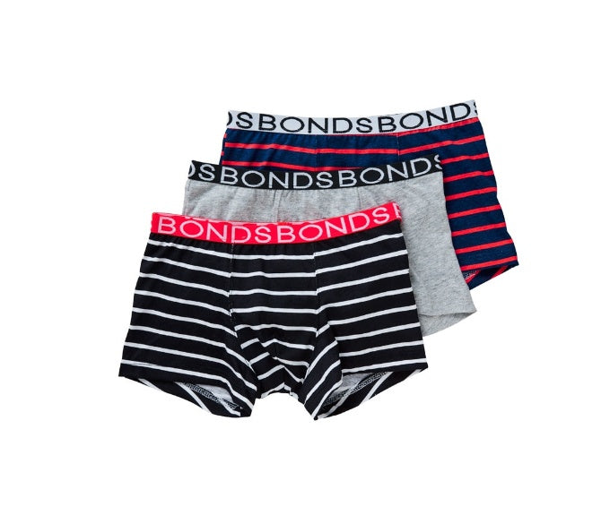 Bonds Boys cotton trunks 3 pack UXYJ3A (PO)