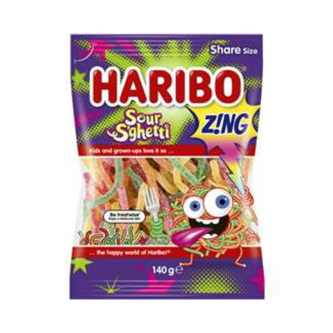 Haribo Sour Sghetti Sweets 140g