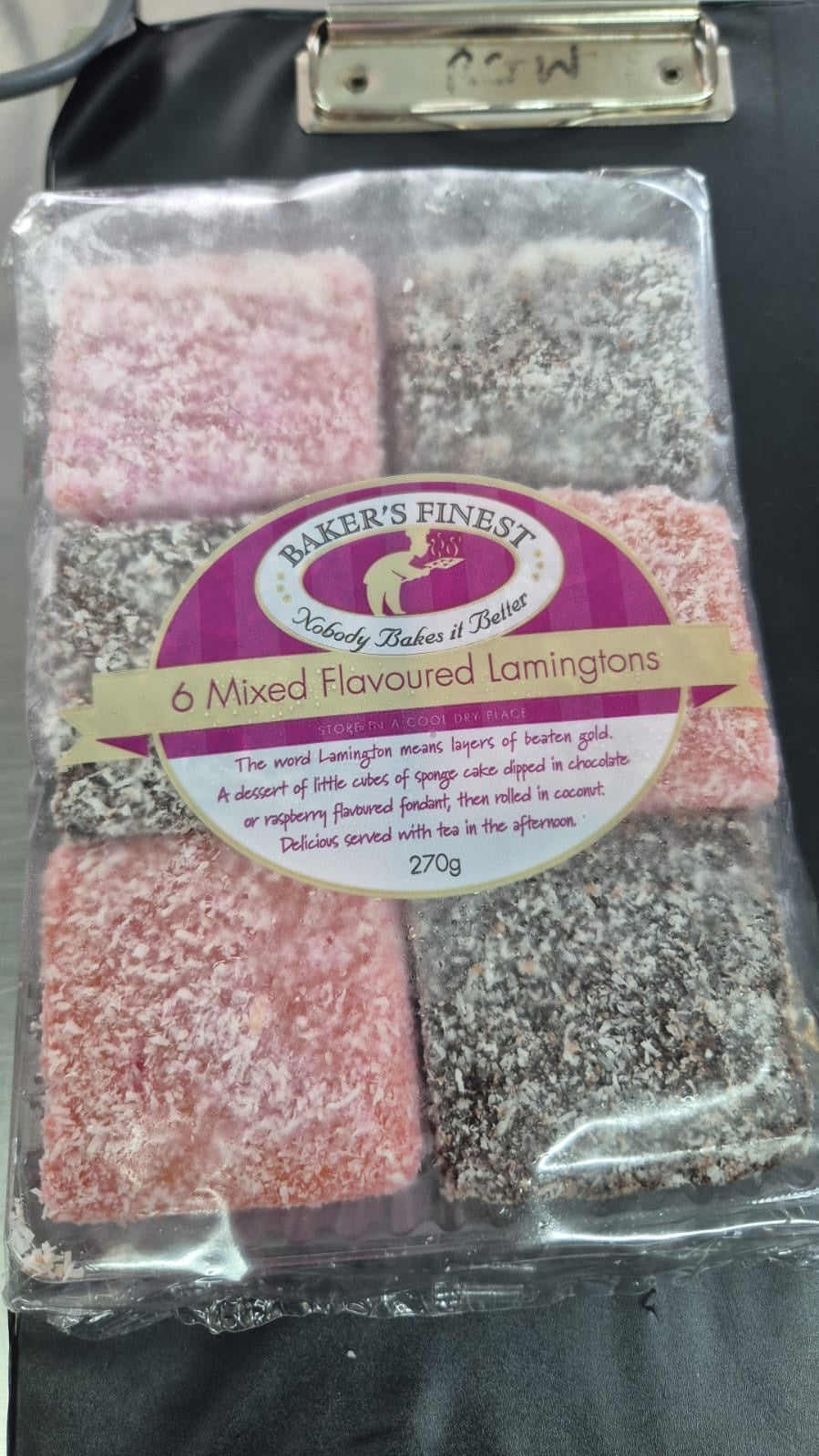 Bakers Finest mixed Lamingtons 6 pk