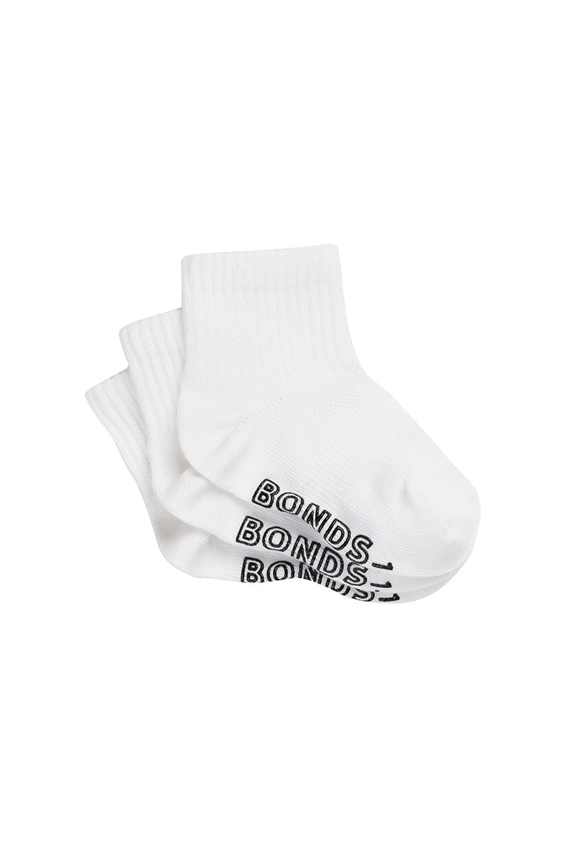 Baby Lightweight quarter crew 3 pack socks RXU83N