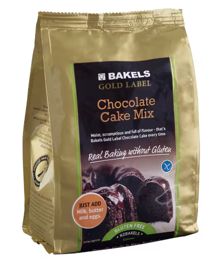 Bakels Cake Mix Moist Chocolate Gluten Free 500g