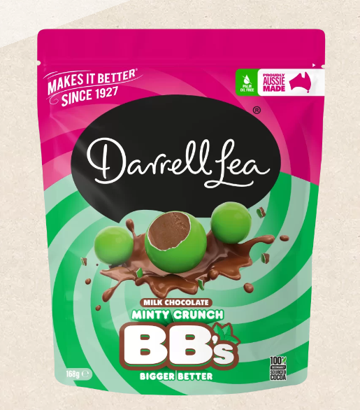 Darrell Lea Mega Minty Moments Chocolate Balls 168g