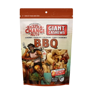 Snackachangi Nuts BBQ Flavoured Giant Cashews 325g