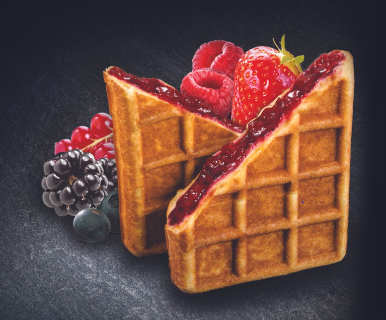 Magic Waffles Mixed Berry Filled Waffles 4pk 320g