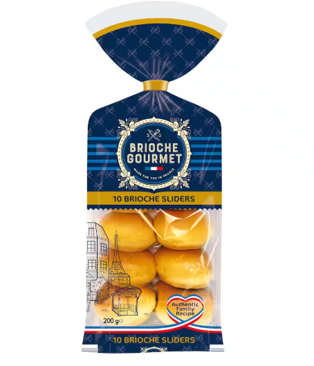 Brioche Gourmet Sliders 10Pk 200G