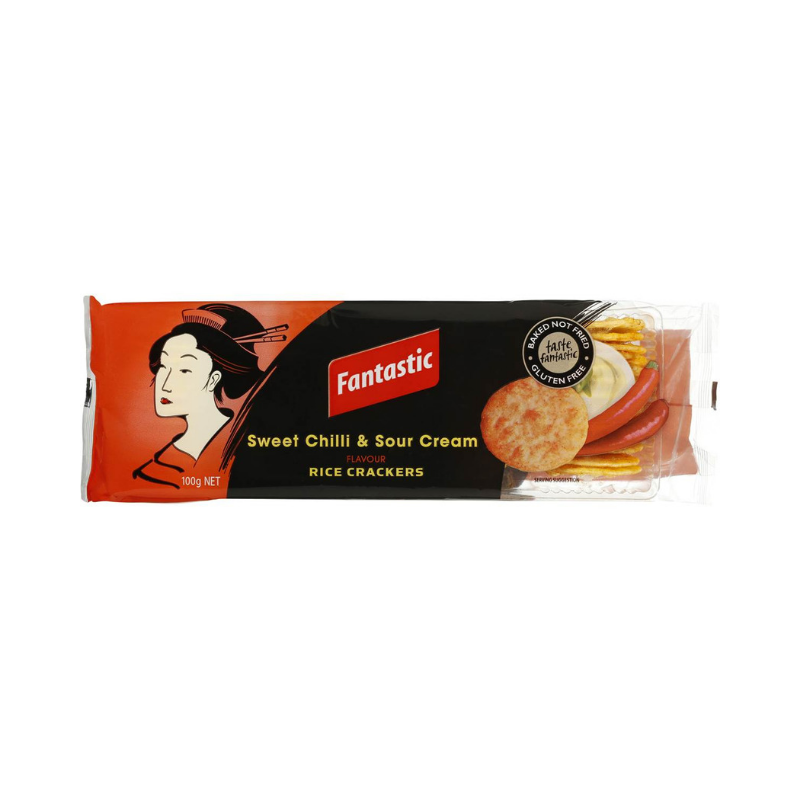 Fantastic Sweet Chilli & Sour Cream Rice Crackers 100g