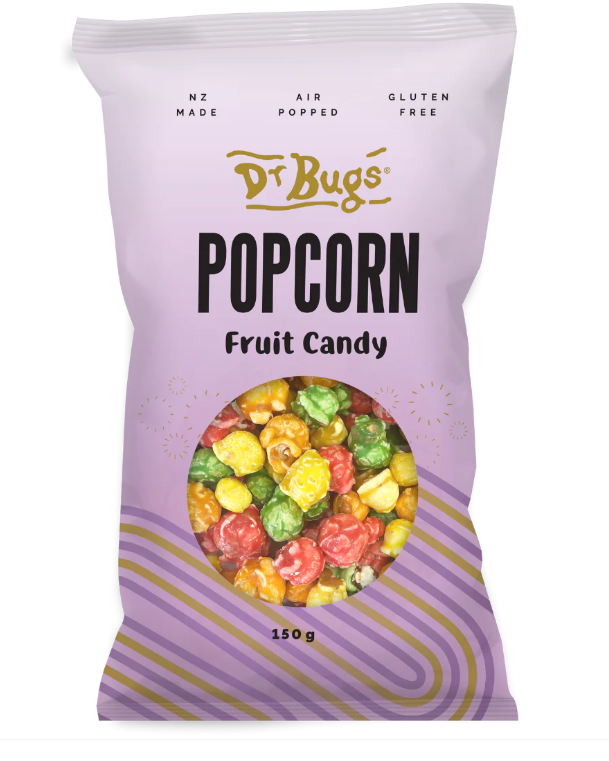 Dr Bugs Fruit Candy Popcorn 150g*