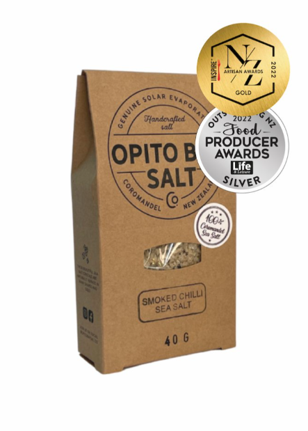 Opito Bay Smoked Chilli Sea Salt 40g