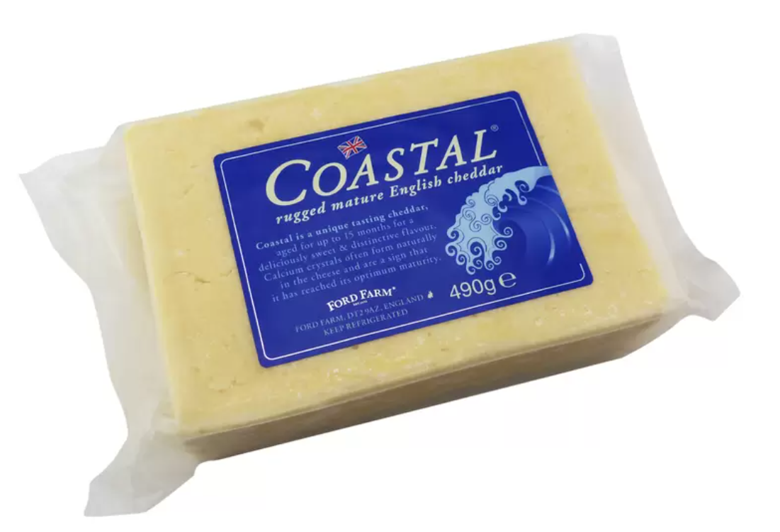 Coastal Rugged Mature English Cheddar 490G