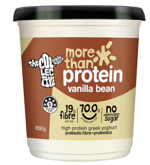 The Collective More Than Protein Yoghurt Vanilla Bean 850g