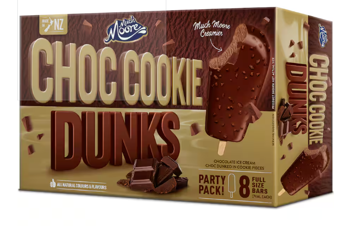 Much Moore Choc Cookie Ice Cream 592ml 8pk