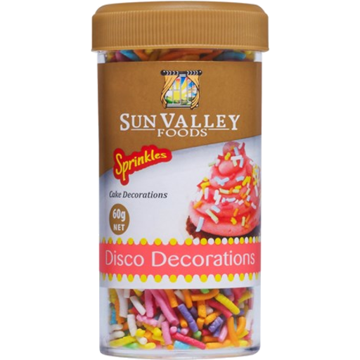 Sun Valley Disco Decorations Sprinkles 60g