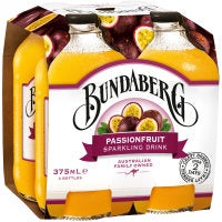 Bundaberg Passionfruit Sparkling Drink 4pk x 375ml*