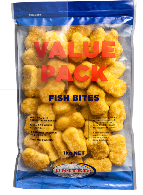 United Fish Co Fish Bites Value Pack 1Kg