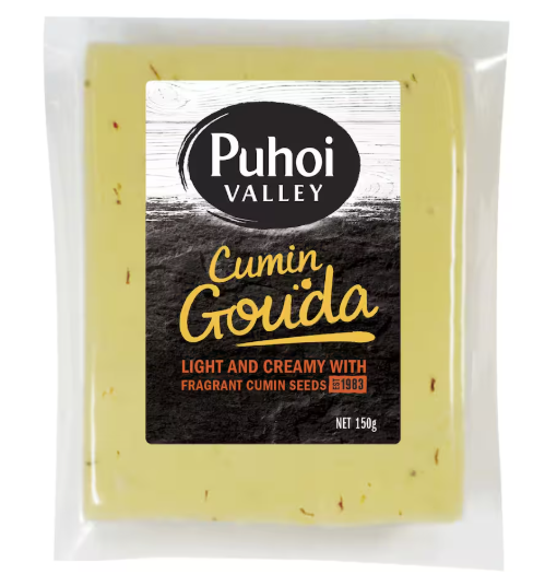 Puhoi Deli Cheese Gouda Cumin 150g