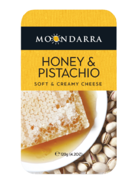 Moondarra Honey & Pistachio Triple Cream Cheese 120g