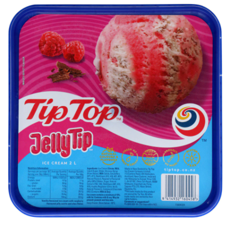 Tip Top Jelly Tip Ice Cream 2L