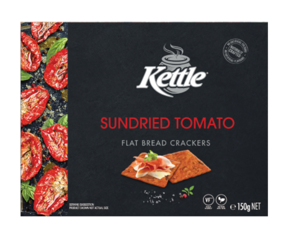 Kettle Sundried Tomato Flat Bread Crackers 150g