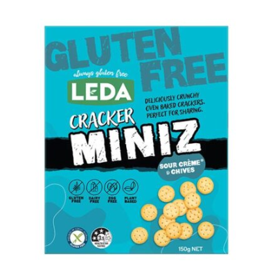 LEDA Cracker Miniz Sour Crème & Chives 150g