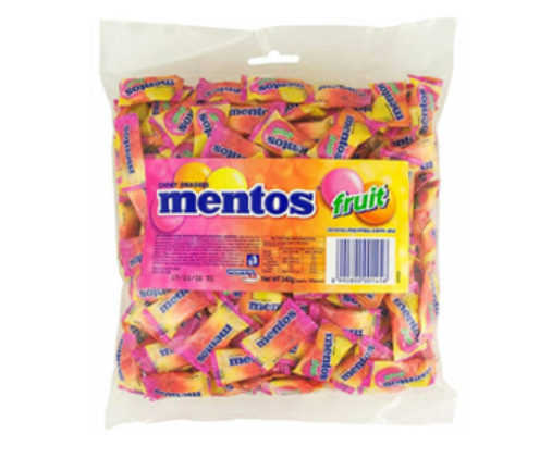 Mentos Individually Wrapped Fruit 200pk 540g