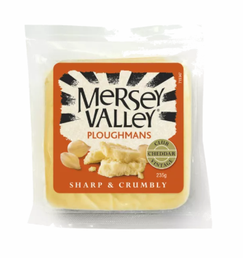 Mersey Valley Vintage Club Ploughmans Cheddar Cheese 235g
